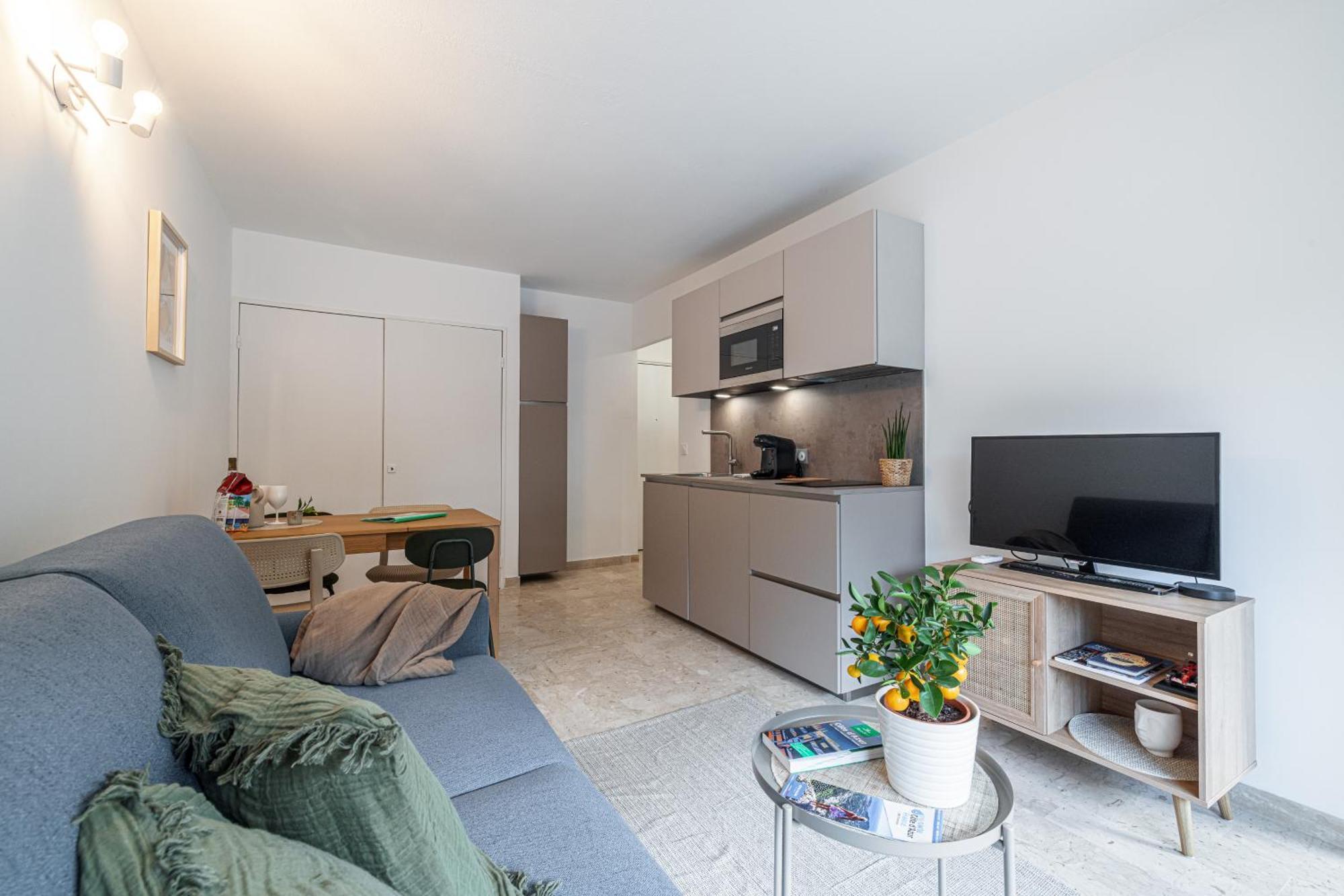 Appartement 2P Renove Avec Terrasse Au Port De 尼斯 外观 照片