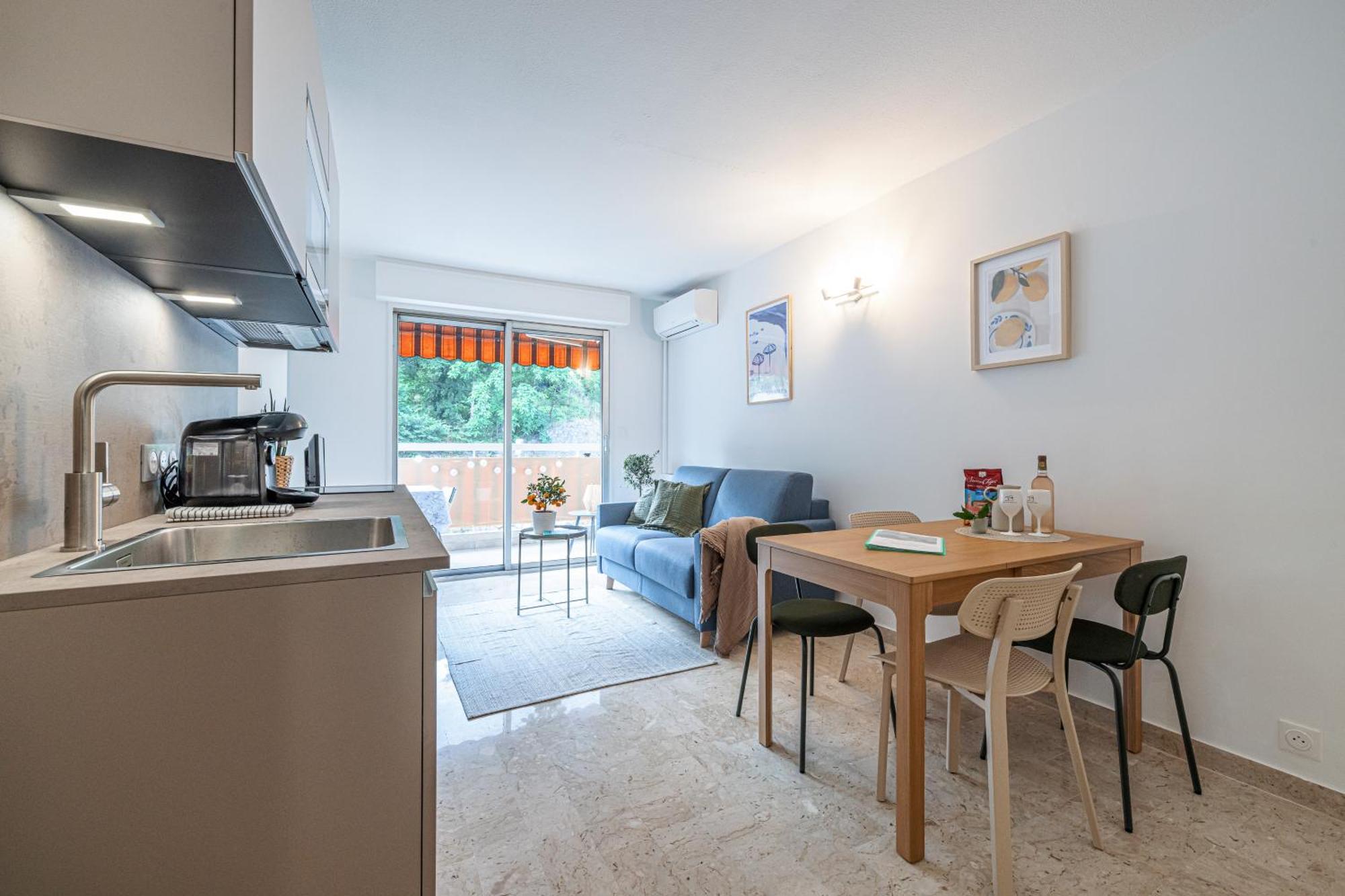 Appartement 2P Renove Avec Terrasse Au Port De 尼斯 外观 照片